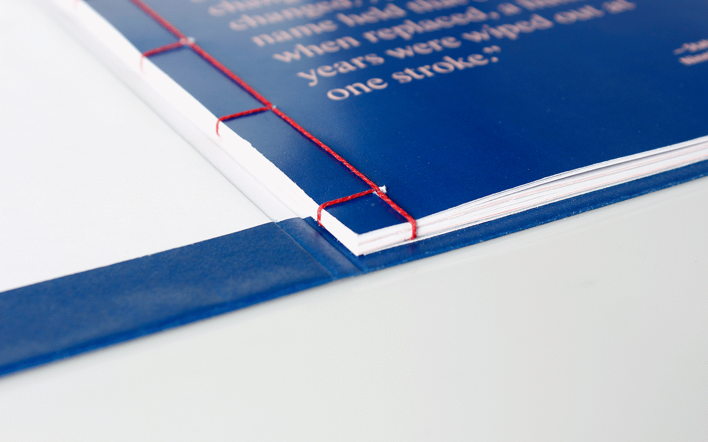 image of publication with japanese stab stitch binding