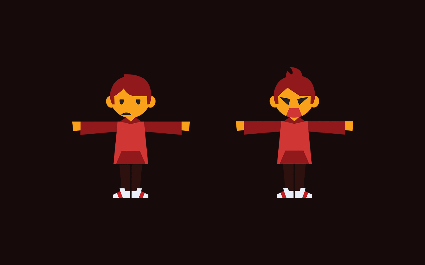 image of a character turn around for the main character of the explainer video